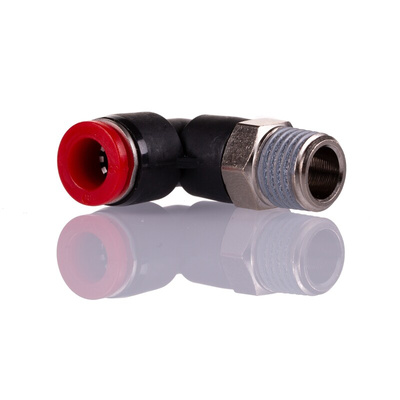 Norgren, R 1/4 to Push In 8 mm, Threaded-to-Tube Connection Style
