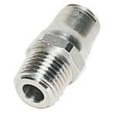 Legris LF3800 Series, G 1/2 Male to Push In 12 mm, Threaded-to-Tube Connection Style