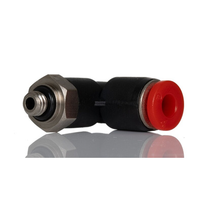 Norgren Pneufit C Series Series Push-in Fitting, Push In 5 mm to M5, Threaded-to-Tube Connection Style