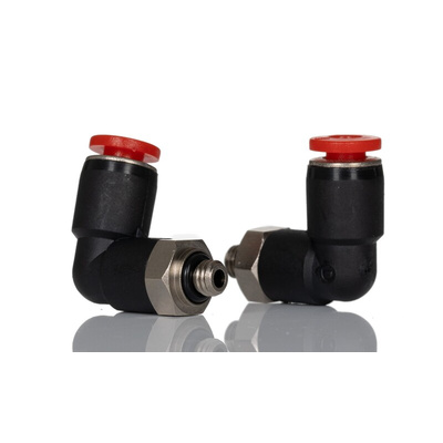 Norgren Pneufit C Series Series Push-in Fitting, Push In 5 mm to M5, Threaded-to-Tube Connection Style