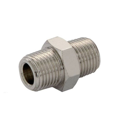 Norgren 15 Series Straight Threaded Adaptor, R 3/8 Male to R 1/8 Male, Threaded Connection Style, 15020