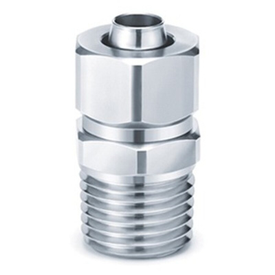 SMC KFG Series Straight Fitting, Push In 6 mm, Threaded-to-Tube Connection Style