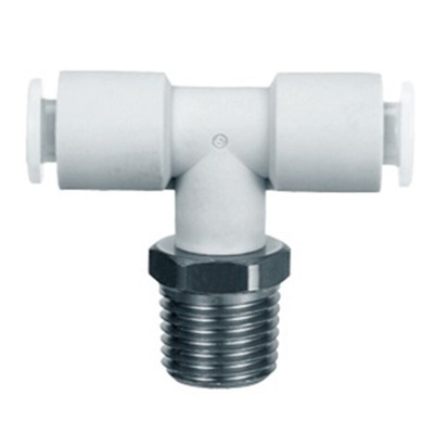 SMC KGT Series T Tube-to-Tube Adaptor to Push In 6 mm