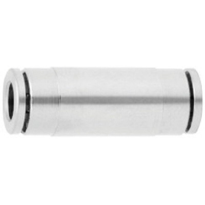 Norgren PNEUFIT 10 Series Straight Tube-to-Tube Adaptor, Push In 4 mm to Push In 4 mm, Tube-to-Tube Connection Style