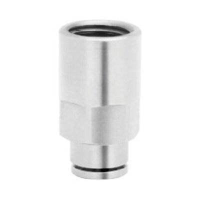 Norgren PNEUFIT 10 Series Straight Threaded Adaptor, G 1/8 Male to Push In 6 mm, Threaded-to-Tube Connection Style