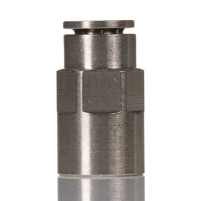 Norgren PNEUFIT 10 Series Straight Threaded Adaptor, G 1/4 Male to Push In 8 mm, Threaded-to-Tube Connection Style,