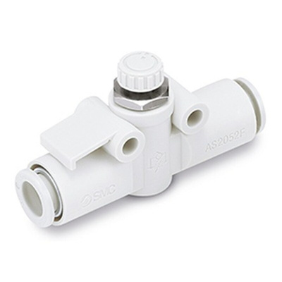 SMC AS Series Stud Fitting, Push In 12 mm to Push In 12 mm, Tube-to-Tube Connection Style