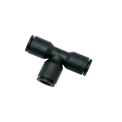 LF 3000 Series Tee Tube-to-Tube Adaptor, Push In 3 mm to Push In 3 mm, Tube-to-Tube Connection Style, 3104 03 00
