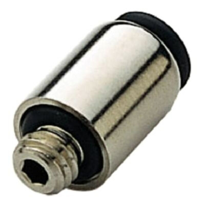 Legris LF 3000 Series Straight Fitting, 1/4 in to UNF 10-32, Tube-to-Port Connection Style, 3171 56 20