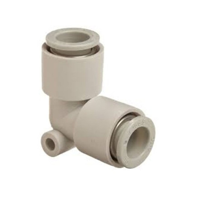 SMC Elbow Tube-toTube Adaptor, Push In 16 mm to Push In 16 mm, Tube-to-Tube Connection Style