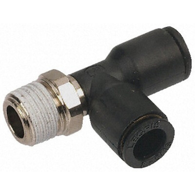 Legris LF3000 Series Tee Threaded Adaptor, Push In 16 mm to Push In 16 mm, Threaded-to-Tube Connection Style