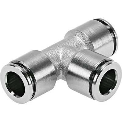 Festo Tee Tube-to-Tube Adaptor Push In 10 mm, Push In 12 mm to Push In 12 mm, Tube-to-Tube Connection Style, 578389