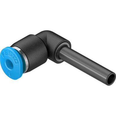 Festo QS Series Elbow Tube-toTube Adaptor, Push In 3 mm to Push In 3 mm, Tube-to-Tube Connection Style, 153349