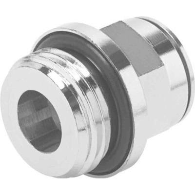 Festo Straight Threaded Adaptor, G 1/2 Male to Push In 12 mm, Threaded-to-Tube Connection Style, 558672