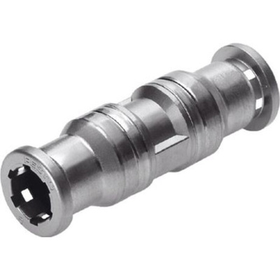Festo CRQS Series Straight Tube-to-Tube Adaptor, Push In 8 mm to Push In 8 mm, Tube-to-Tube Connection Style, 130647