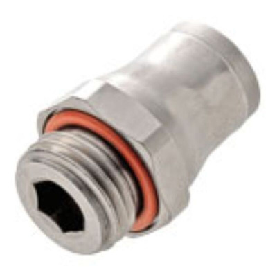 Legris LF3800 Series, G 1/4 Male to Push In 10 mm, Threaded-to-Tube Connection Style