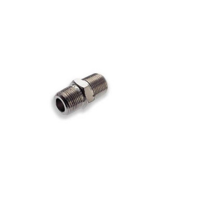 Norgren 15 Series Nipple Adaptor, R 1/8 Male to R 1/8 Male, Threaded Connection Style, 15020