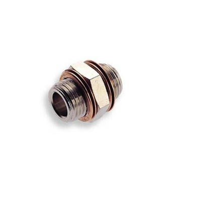 Norgren 16 Series Straight Threaded Adaptor, G 1/4 Male to G 1/4 Male, Threaded Connection Style