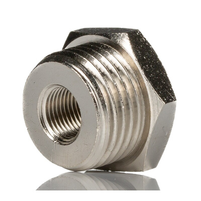 Norgren 16 Series Straight Threaded Adaptor, G 1/2 Male to G 1/8 Female, Threaded Connection Style