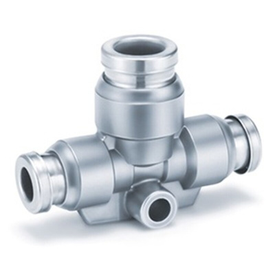 SMC KQB2T Series Tube-to-Tube Adaptor, Push In 8 mm to Push In 8 mm