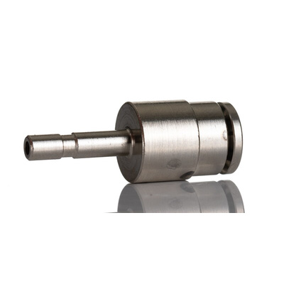 Norgren PNEUFIT 10 Series Straight Fitting, Push In 4 mm to Push In 6 mm, Tube-to-Tube Connection Style, 10023