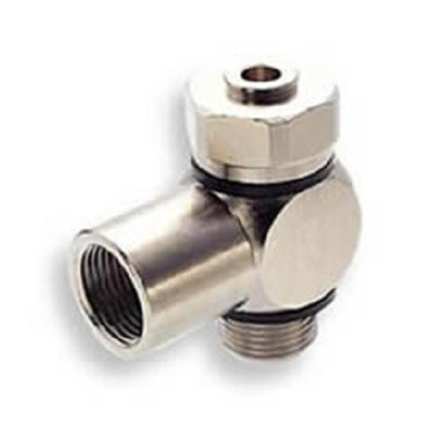 Norgren PNEUFIT 10 Series Straight Threaded Adaptor, G 1/4 Male to G 1/4 Female, Threaded Connection Style, 16K51