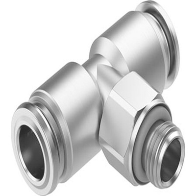 Festo NPQR Series Push-in Fitting, G 3/8 Male to Push In 12 mm, Threaded-to-Tube Connection Style, NPQR-T-G38