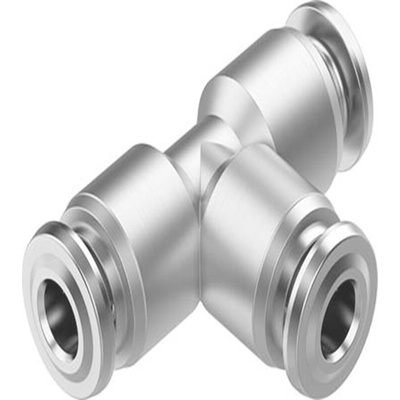 Festo NPQR Series T Fitting, Push In 4 mm to Push In 4 mm, Tube-to-Tube Connection Style, NPQR-T-Q4