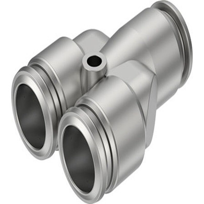Festo NPQR Series Push-in Fitting, Push In 16 mm to Push In 16 mm, Tube-to-Tube Connection Style, NPQR-Y-Q16