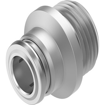NPQR Series Straight Fitting, G 3/8 Male to 8 mm, Threaded-to-Tube Connection Style, NPQR-DK-G38