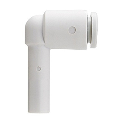 SMC KQ2 Series Plug-in Elbow, 1/4 in to Push In 1/4 in, Tube-to-Tube Connection Style