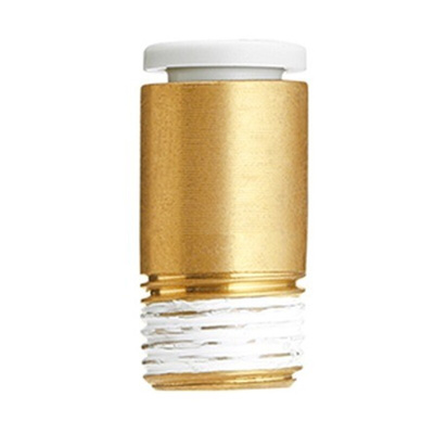 SMC KQ2 Series Male Connector, M3 to Push In 2 mm, Threaded-to-Tube Connection Style