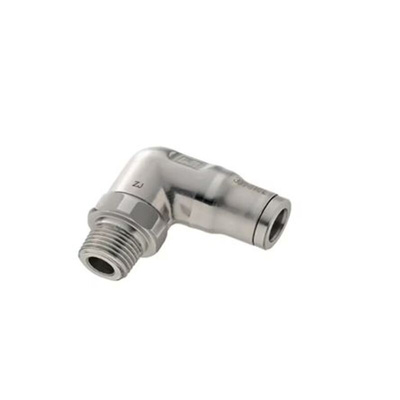 LF 3800 Series Elbow Threaded Adaptor, 6 mm to 1/4 in, Tube-to-Port Connection Style, 3889 06 14