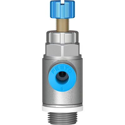 Festo GRLA Series Tube Exhaust Valve, 8mm Tube Inlet Port x G 1/4 Male Outlet Port, 193147