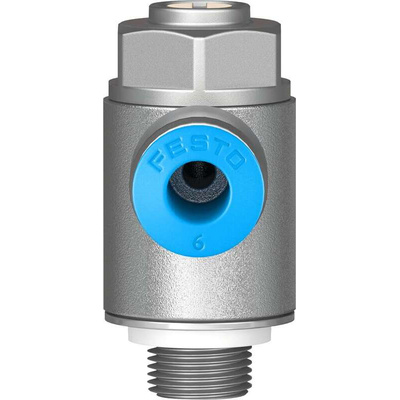 Festo GRLA Series Tube Exhaust Valve, 6mm Tube Inlet Port x G 1/8 Outlet Port, 537075