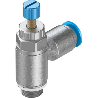 Festo GRLA Series Tube Exhaust Valve, 6mm Tube Inlet Port x G 1/8 Outlet Port, 197581