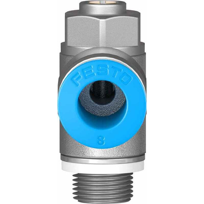 Festo GRLA Series Tube Exhaust Valve, 8mm Tube Inlet Port x G 1/8 Male Outlet Port, 193145