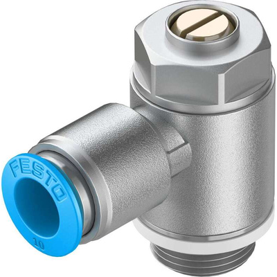 Festo GRLA Series Tube Exhaust Valve, 10mm Tube Inlet Port x G 3/8 Outlet Port, 193151