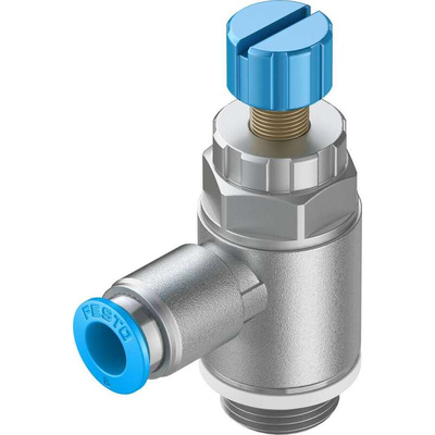 Festo GRLA Series Tube Exhaust Valve, 8mm Tube Inlet Port x G 3/8 Outlet Port, 534342