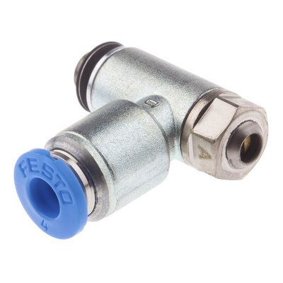 Festo GRLA Series Tube Exhaust Valve, 4mm Tube Inlet Port x M5 Male Outlet Port x 4mm Tube Outlet Port, 193138
