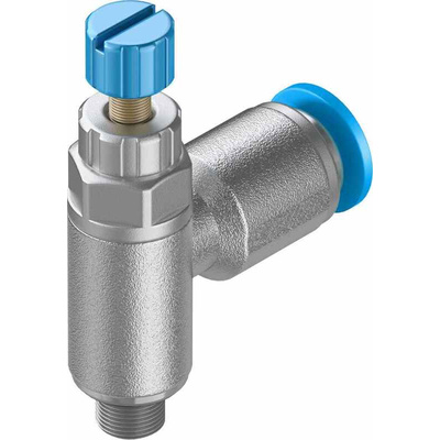 Festo GRLA Series Tube Exhaust Valve, 4mm Tube Inlet Port x M5 Male Outlet Port x 4mm Tube Outlet Port, 197577