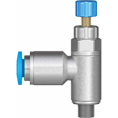 Festo GRLA Series Tube Exhaust Valve, 4mm Tube Inlet Port x M5 Male Outlet Port x 4mm Tube Outlet Port, 197577