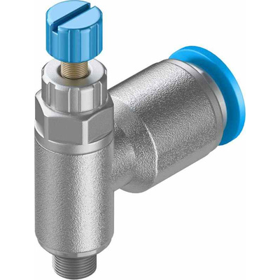 Festo GRLA Series Tube Exhaust Valve, 6mm Tube Inlet Port x M5 Male Outlet Port x 6mm Tube Outlet Port, 197578