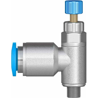 Festo GRLA Series Tube Exhaust Valve, 6mm Tube Inlet Port x M5 Male Outlet Port x 6mm Tube Outlet Port, 197578