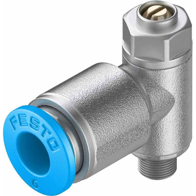 Festo GRLZ Series Tube Flow Regulator, 6mm Tube Inlet Port x M5 Male Outlet Port, 193155