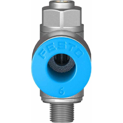 Festo GRLZ Series Tube Flow Regulator, 6mm Tube Inlet Port x M5 Male Outlet Port, 193155
