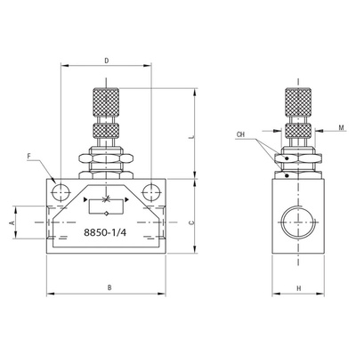 RS PRO Threaded Flow Regulator