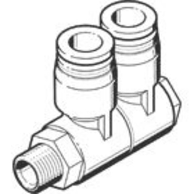 Festo QSLV Series Multi-Connector Fitting, Threaded-to-Tube Connection Style, 153215