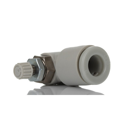 SMC AS Series Threaded Flow Regulator, M5 x 0.8 Male Inlet Port x M5 x 0.8 Male Outlet Port x 6mm Tube Outlet Port