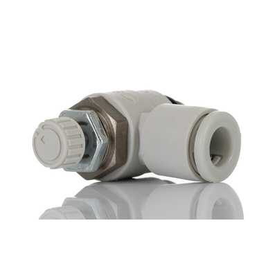 SMC AS Series Threaded Flow Regulator x 6mm Tube Outlet Port